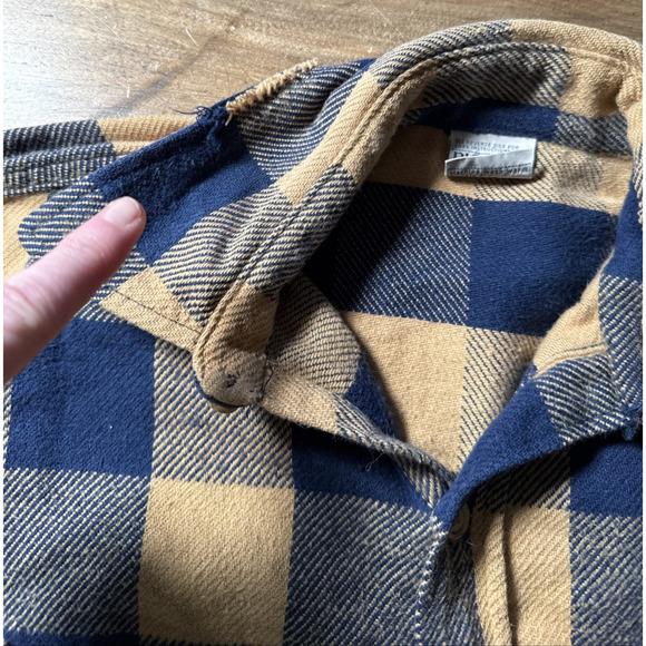 Vintage Big Mac Flannel Shirt 70s 100% Cotton Plaid JCPenney Western Grunge USA - Picture 8 of 8